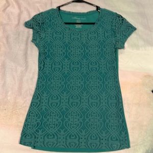 Teal blouse